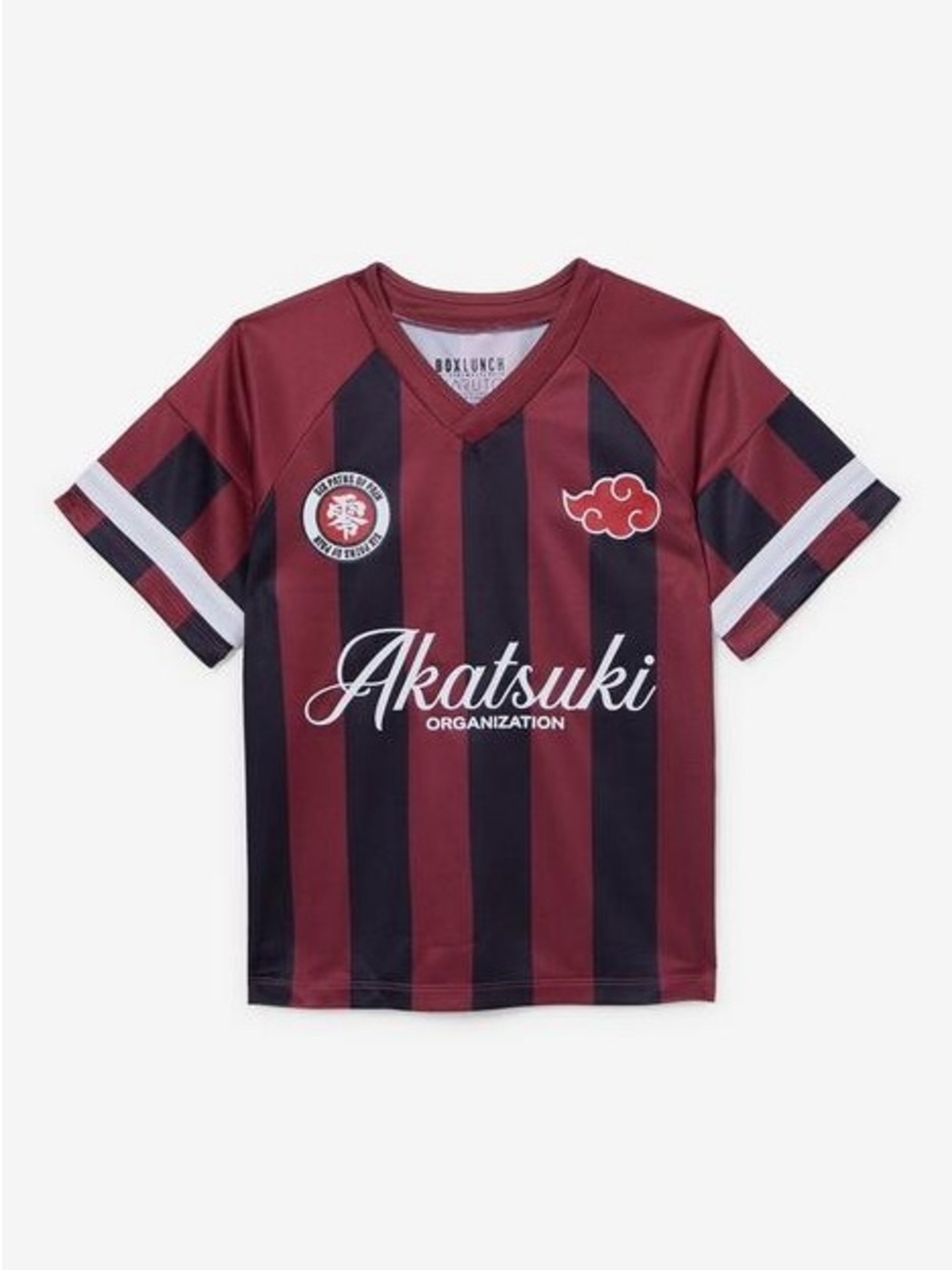 Naruto Shippuden Akatsuki Organization Striped Soccer Jersey — BoxLunch Size L